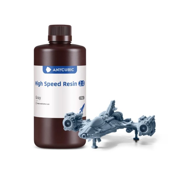 Resina alta velocidad 2.0 Anycubic color gris 1kg