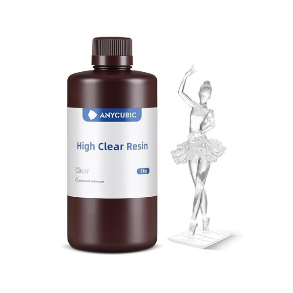 Resina de alta transparencia Anycubic color transparente 1kg