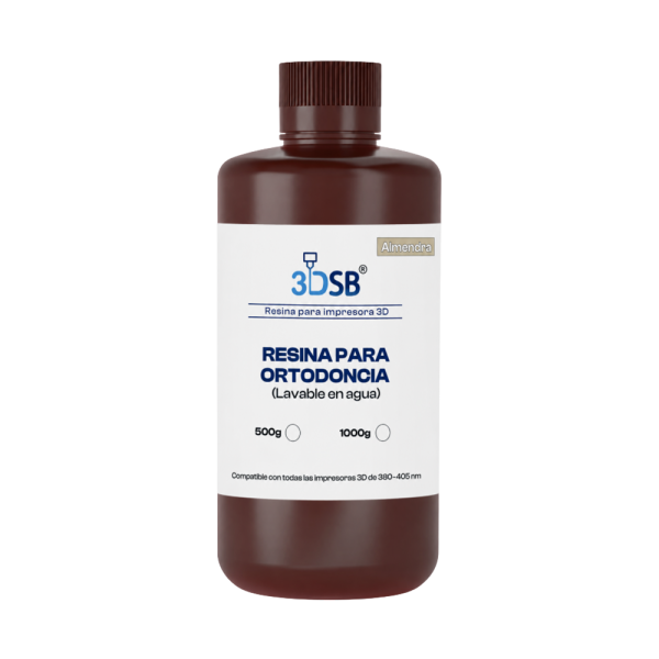 Resina para ortodoncia lavable en agua almendra 3DSB 1KG